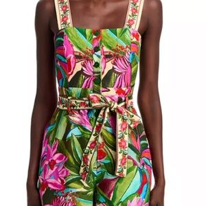 Farm Rio Jardin de Reve Floral Multicolor Jumpsuuit